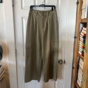 And Now This Olive Green High Rise Trousers Size Medium
